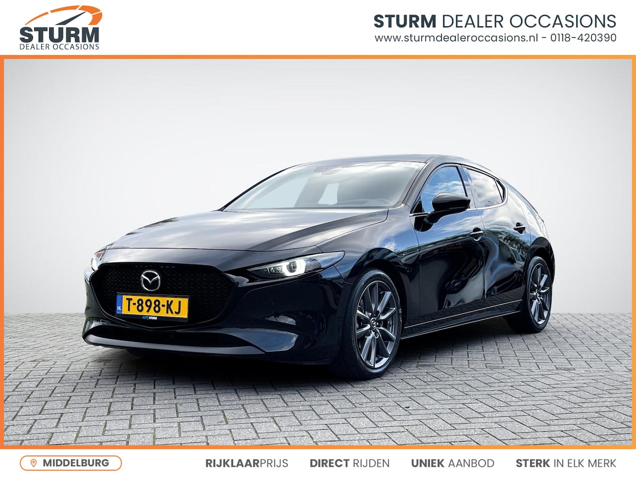 Mazda 3 - 2.0 e-SkyActiv-G M Hybrid 122 Comfort | Head-Up Display | BOSE Audio | 360° Camera | Stuur - AutoWereld.nl