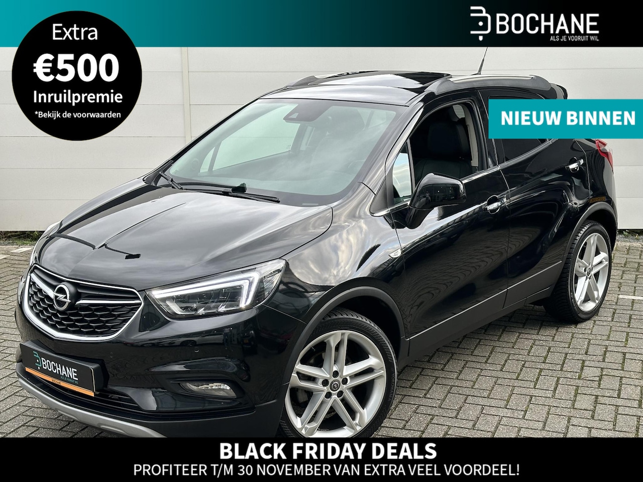 Opel Mokka X - 1.4 Turbo Innovation | Open dak | Trekhaak | Leder | 18" LMV. | Stoel & Stuurverwarming | - AutoWereld.nl