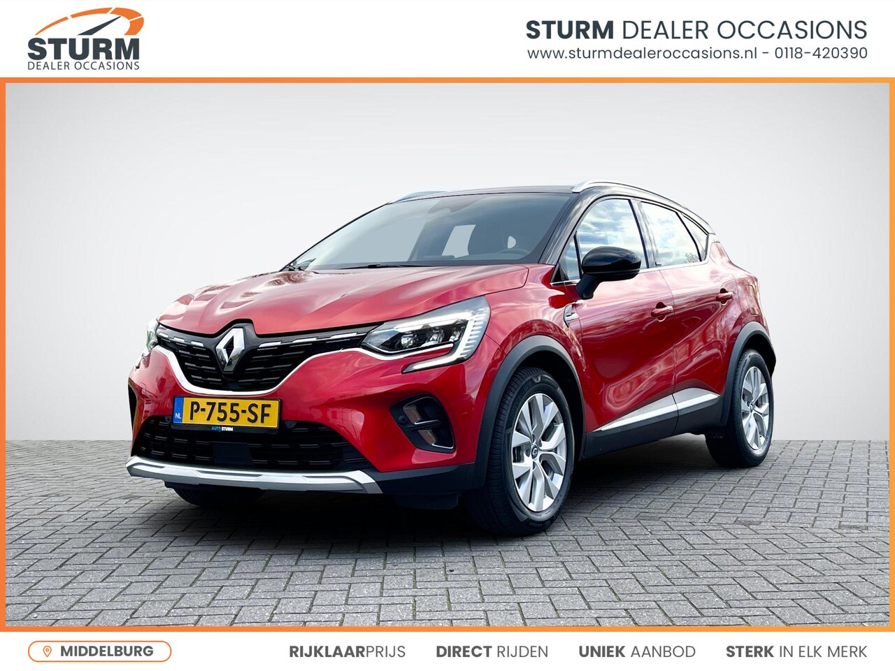 Renault Captur - 1.6 E-Tech Plug-in Hybrid 160 Intens | Two-Tone Lakkleur | Stoelverwarming | Navigatie | C - AutoWereld.nl