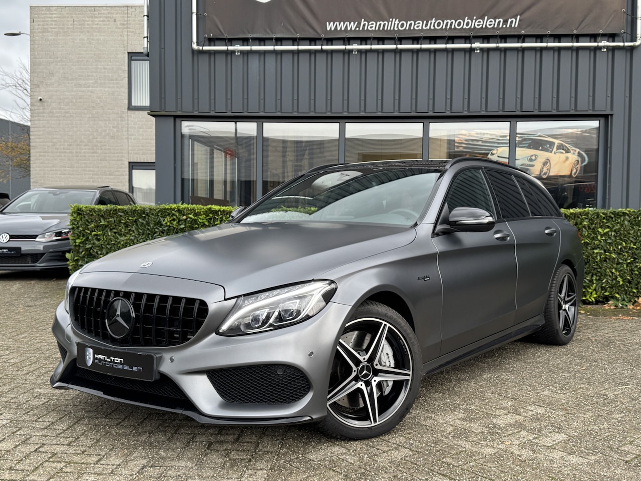 Mercedes-Benz C-klasse Estate - C 43 AMG 368pk 4Matic Aut. Led Burmester origineel Matgrijs 103dkm!! - AutoWereld.nl