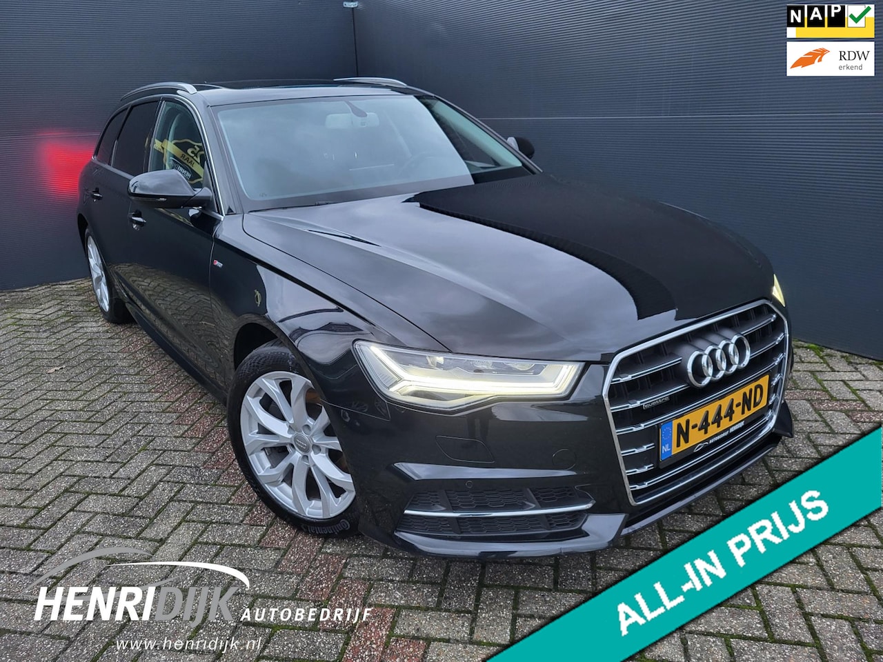 Audi A6 Avant - 2.0 TFSI quattro Lease Edition S - Line Navi / Leder / Trekhaak / Panodak / Camera - AutoWereld.nl