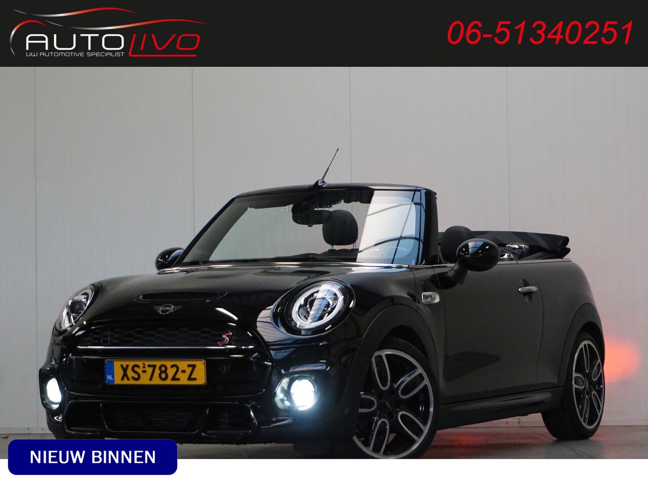 MINI Cabrio - Mini 2.0 Cooper S Knightsbridge Edition AUTOMAAT! NL AUTO! JCW! FULL OPTIONS!! - AutoWereld.nl