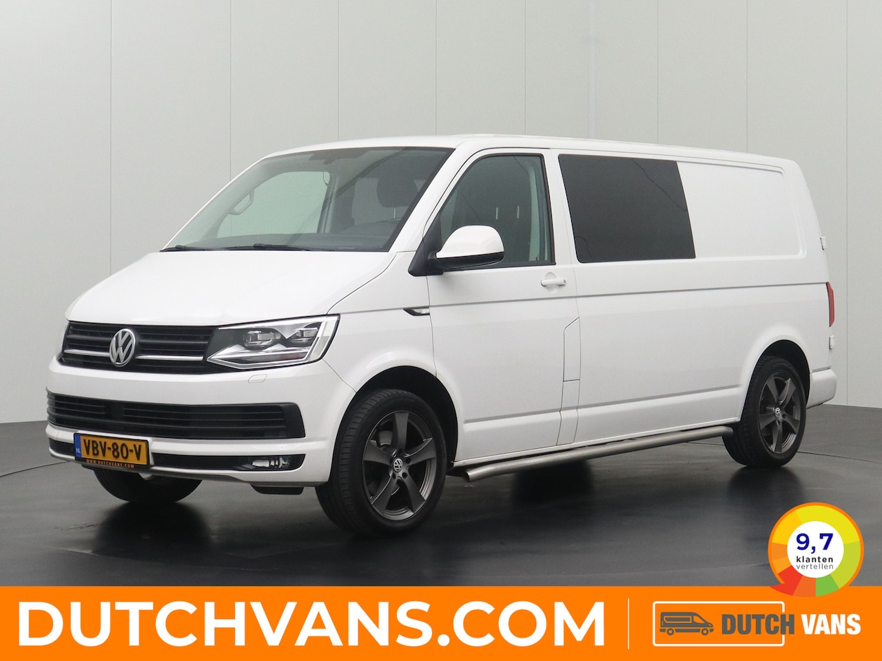 Volkswagen Transporter - 2.0TDI 150PK DSG Automaat Dubbele Cabine Highline | Led | Navigatie | Camera | Airco | Cru - AutoWereld.nl