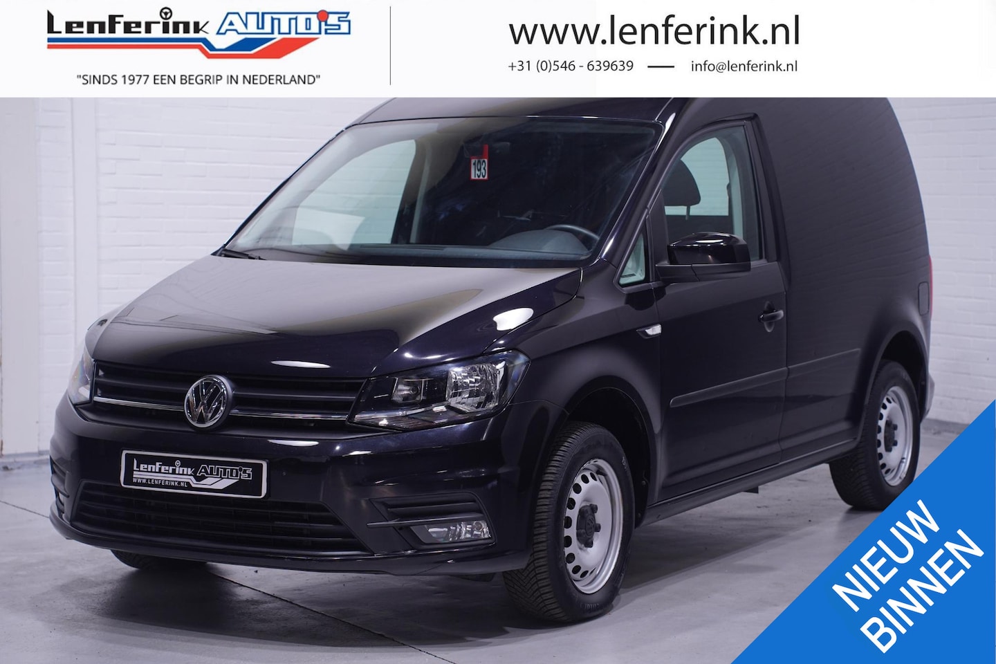 Volkswagen Caddy - 2.0 TDI 102 pk Airco, Navi, Bumpers in Kleur PDC achter, 2-Zits, Nette Auto - AutoWereld.nl