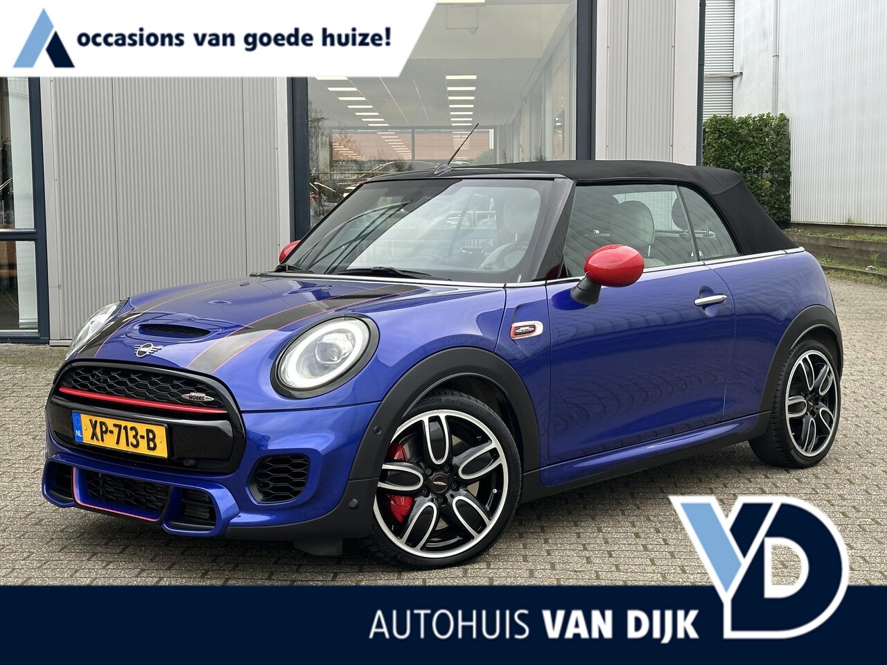 MINI Cabrio - 2.0 John Cooper Works Chili | H&K/Leder/Navi/Carplay/18-inch - AutoWereld.nl