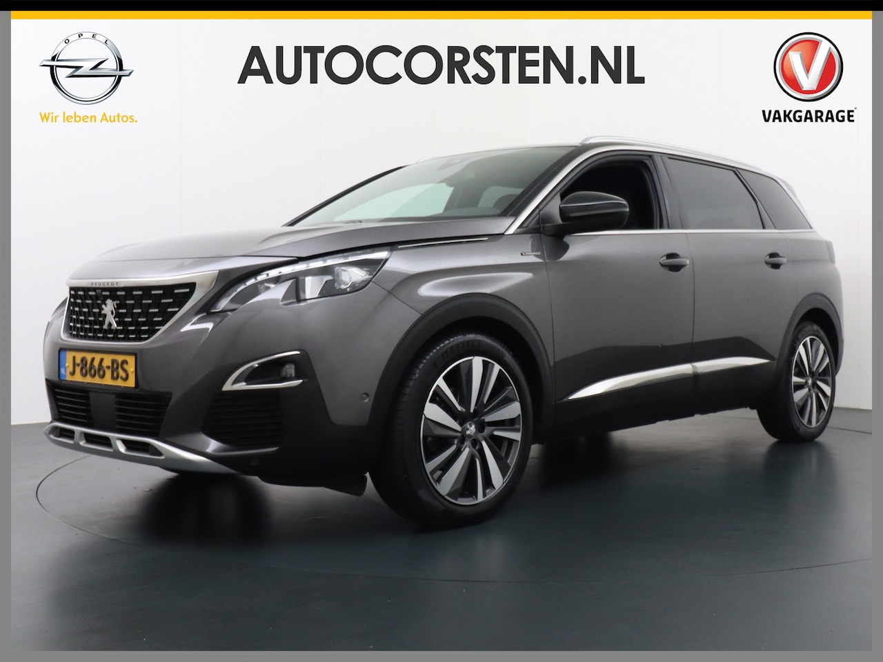 Peugeot 5008 - AUT-8 7p.T131pk GT-Line Elektr.Stoelen+Geheugen+Leer+Verwarmd Elek. Adaptive-Cruise 360Cam - AutoWereld.nl