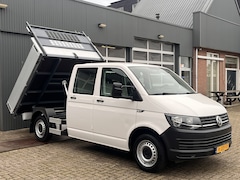 Volkswagen Transporter - 2.0 TDI L2H1 DC Kipper open laadbak Airco Bluetooth trekhaak 2200 kg 1e eigenaar Dealer on