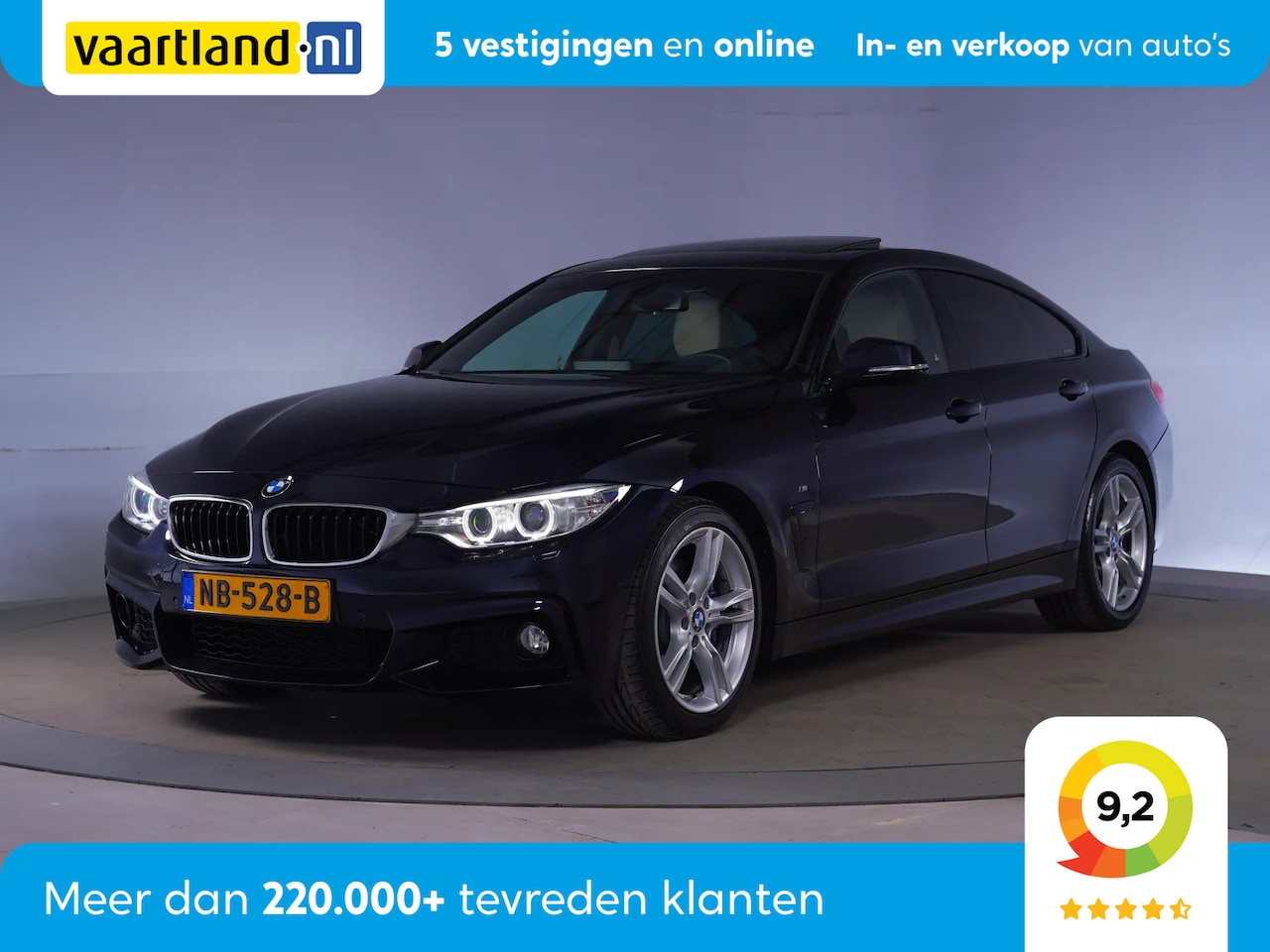 BMW 4-serie Gran Coupé - 420i M Sport High Executive Aut. [ Schuifdak Harman/Kardon Leder Navi prof. ] - AutoWereld.nl