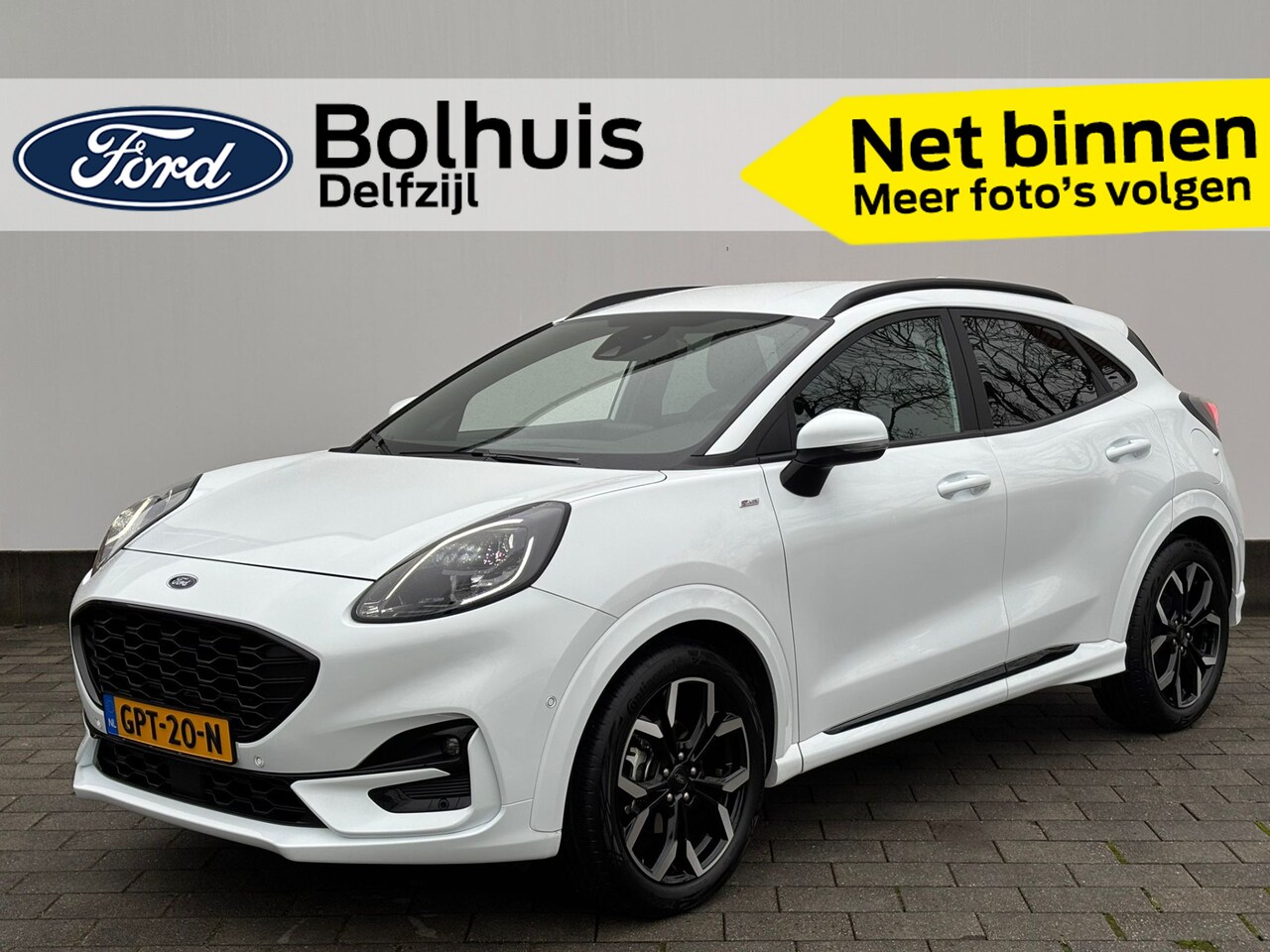 Ford Puma - EcoBoost Hybrid 125 pk ST-Line X | Camera | LED | B&O | Half leer | 18" | Apple Carplay | - AutoWereld.nl