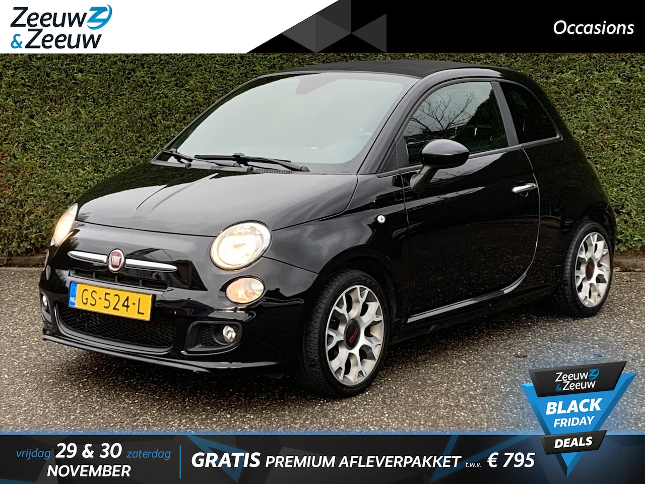 Fiat 500 C - 0.9 TwinAir Turbo 500S | Cabrio | Lederen bekleding | Bluetooth | Parkeersensoren - AutoWereld.nl