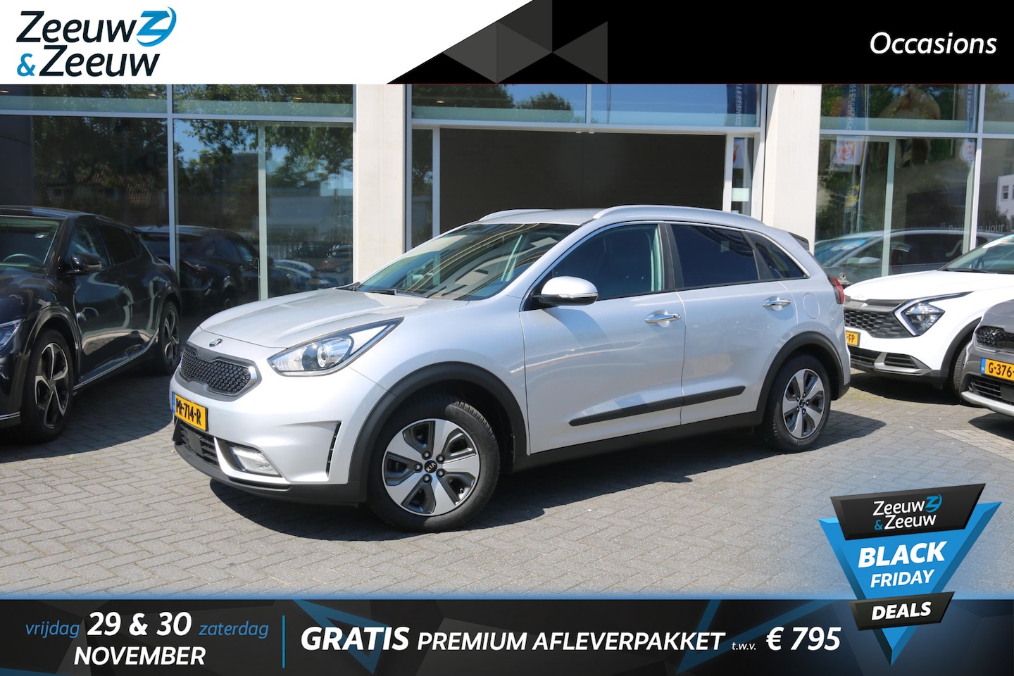 Kia Niro - 1.6 GDi Hybrid BusinessLine | Airco | Navi | Camera | Leder | Stoelverwarming | Stuurverwa - AutoWereld.nl