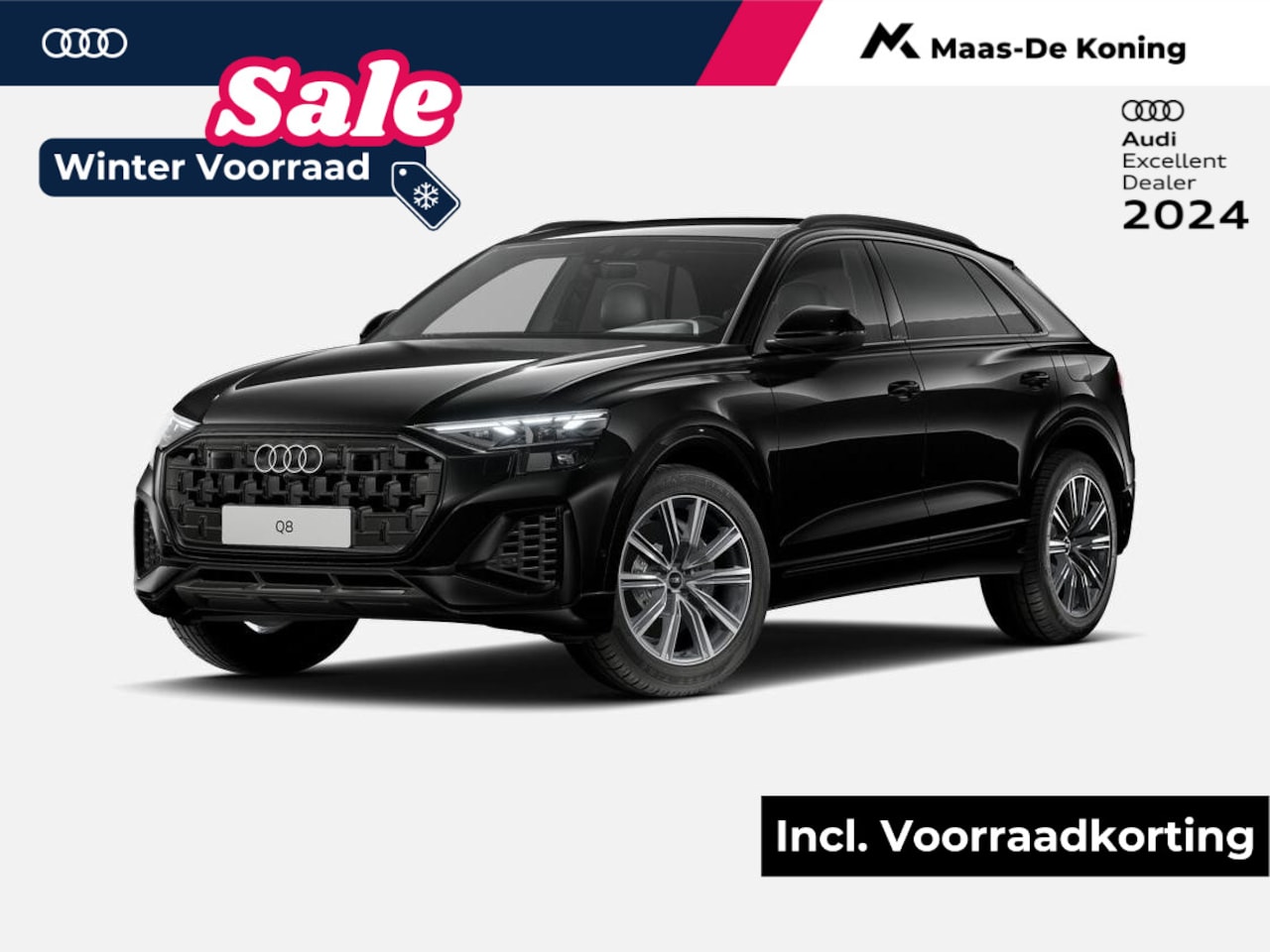 Audi Q8 - 55 TFSI e quattro Pro Line Advanced 394 PK · B&O Premium 3D · 21" LM Velgen · Luchtvering - AutoWereld.nl