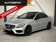 Mercedes-Benz C-klasse - C200D AMG FULL PANO LEDER LED NAVI