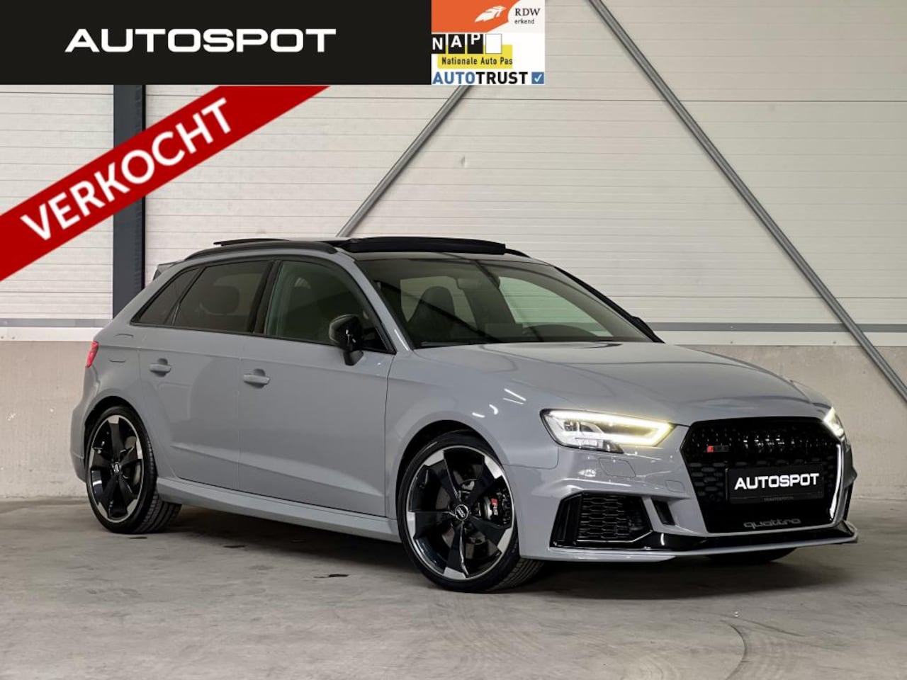 Audi RS3 - Sportback 2.5 TFSI Quattro Uniek! RS3 Zetels Pano Navi - AutoWereld.nl