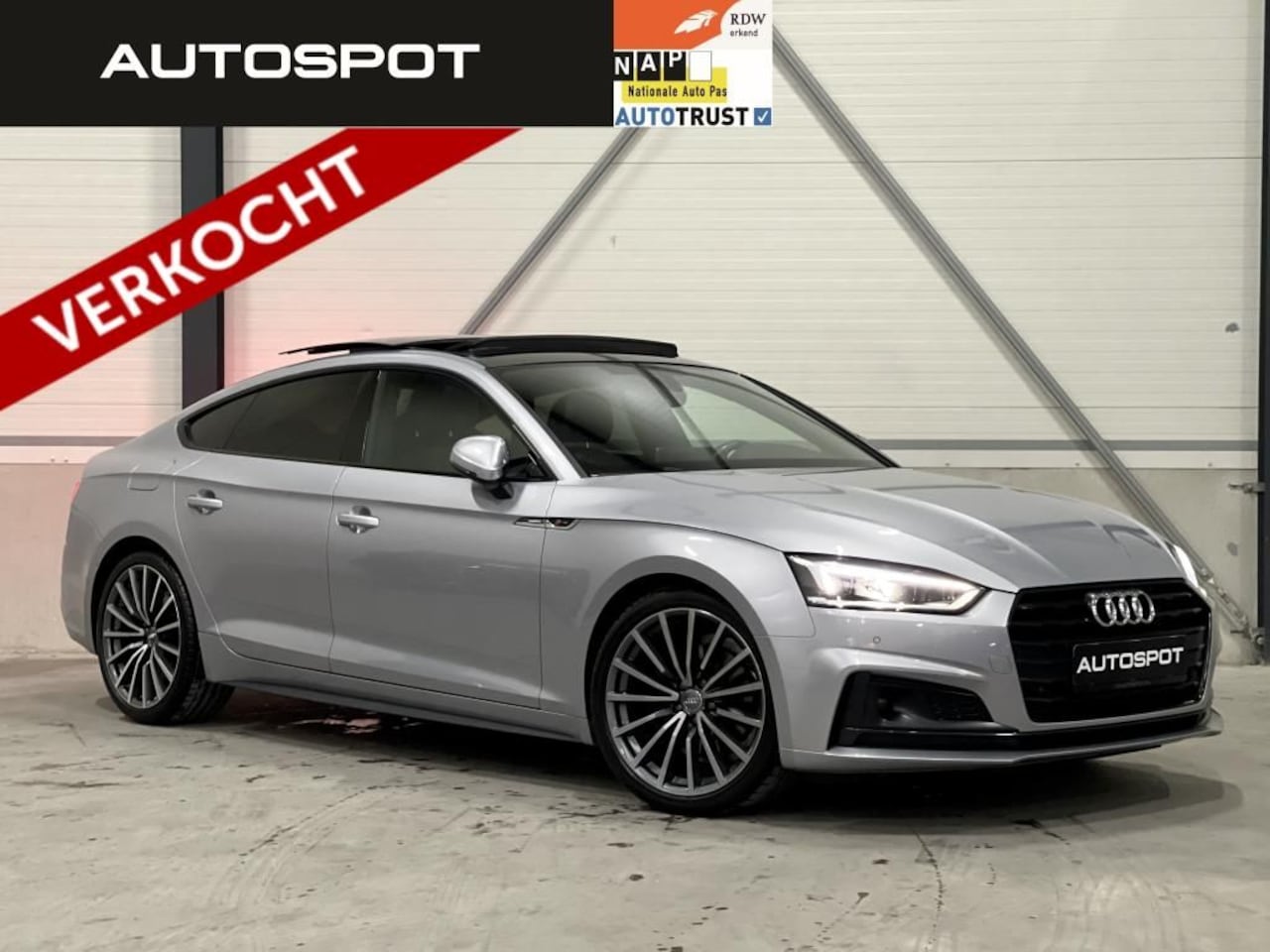 Audi A5 Sportback - 40 TFSI S-Line Pano Virtual ACC Leder - AutoWereld.nl