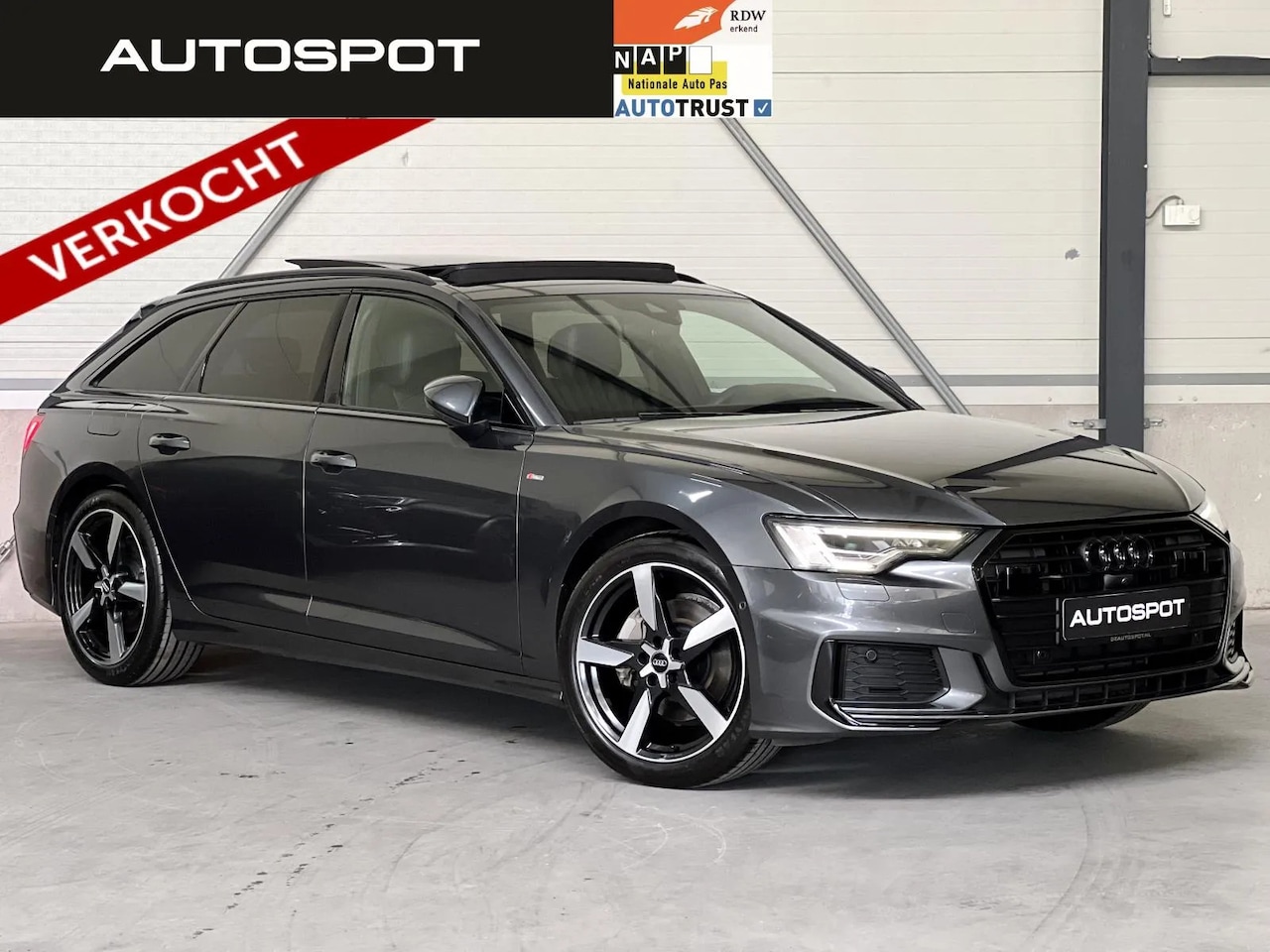 Audi A6 Avant - 45 TFSI S-Line 245 Pk Black Ed Pano HUD Matrix - AutoWereld.nl