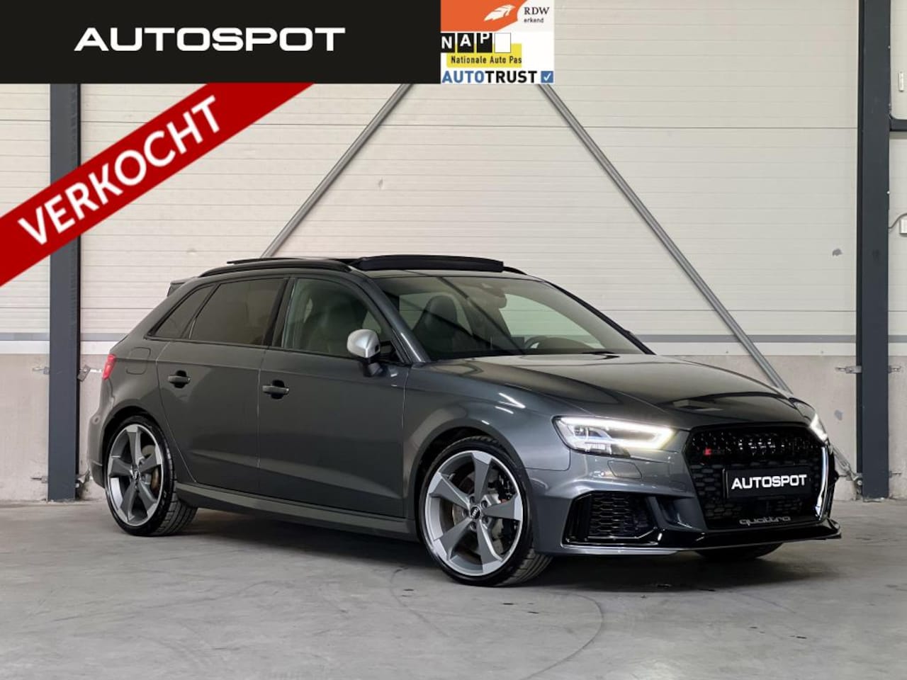 Audi RS3 - Sportback 2.5 TFSI Quattro Pano ACC RS3 Zetels Navi - AutoWereld.nl