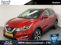 Nissan Qashqai - 1.3 DIG-T Tekna Navi airco camera parkeersensoren stoelverwarming lm velgen panoramadak Ze