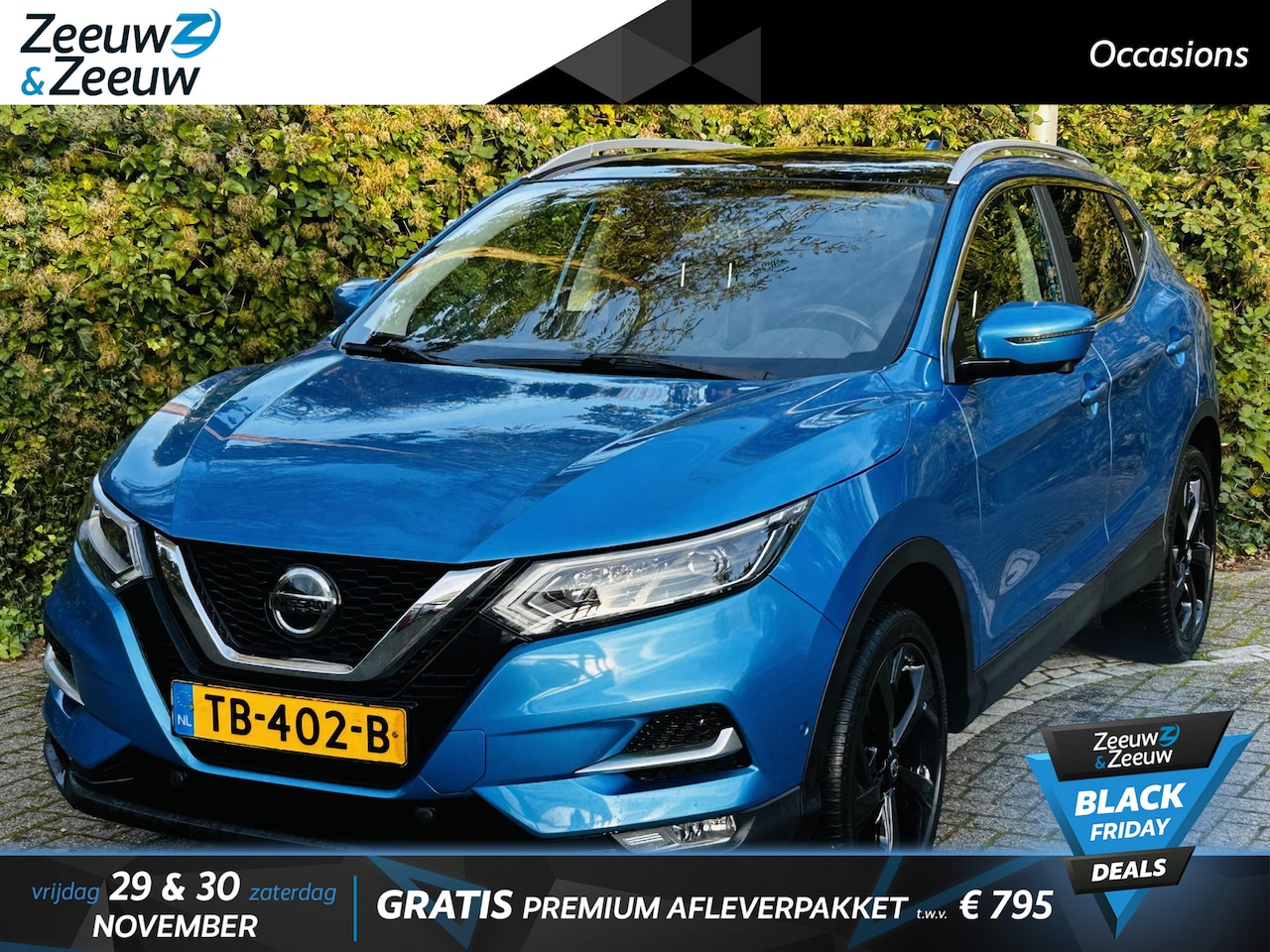 Nissan Qashqai - 1.2 Tekna + mooie complete uitvoering , incl trekhaak . - AutoWereld.nl