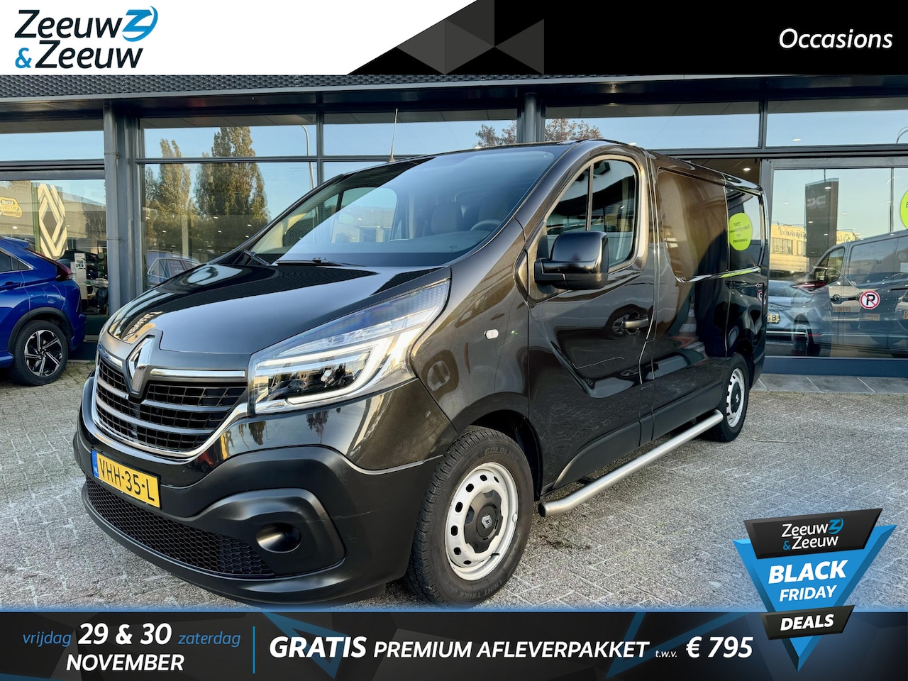 Renault Trafic - 1.6 dCi 95 T27 L1H1 Comfort | Vloerplaat | Airco | Camera | Sidebars | 3 Pers. | Alarm kla - AutoWereld.nl