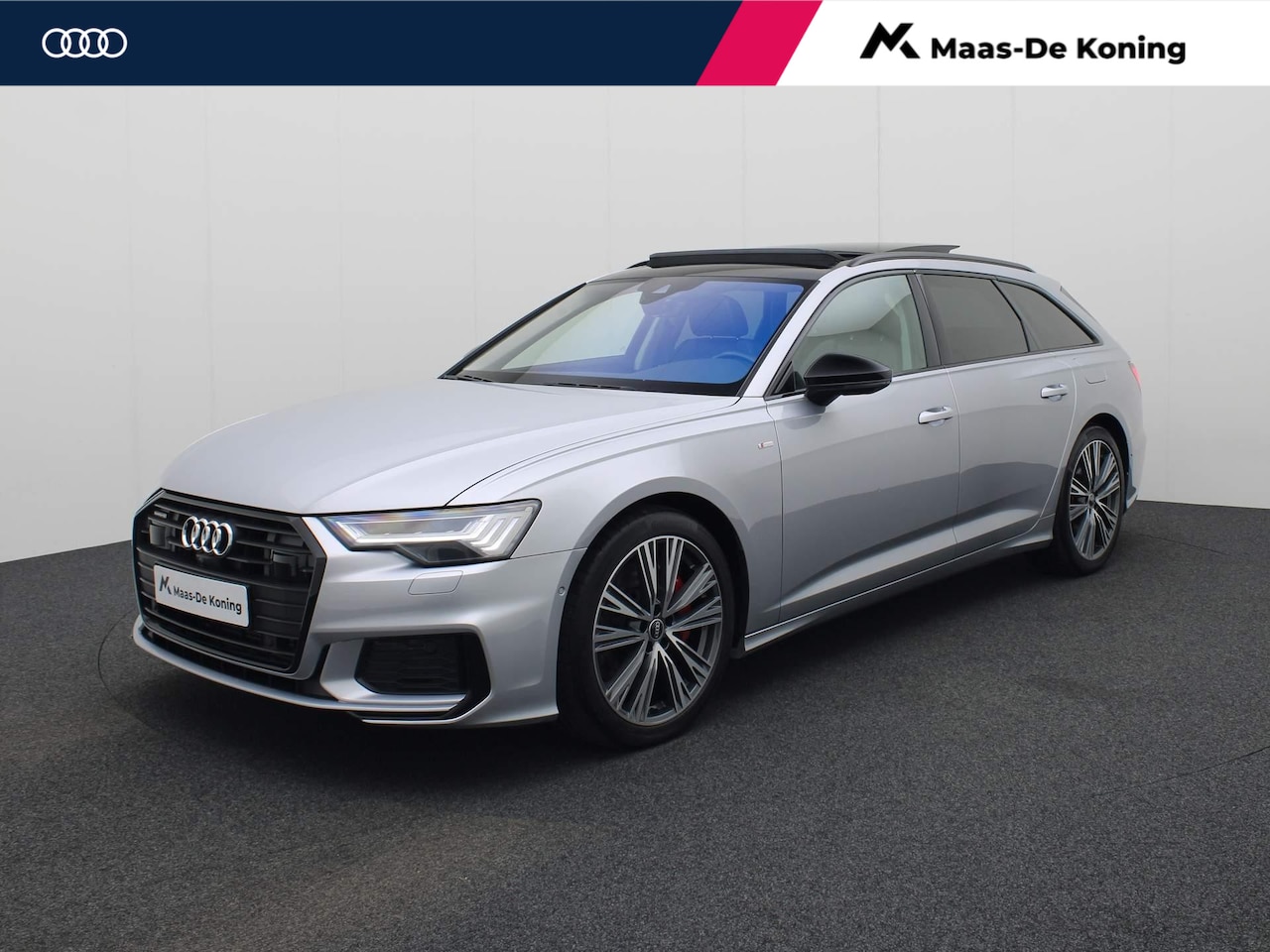 Audi A6 Avant - 55 TFSIe 270kw/367PK quattro S Line · Panoramadak · Trekhaak · Parkeersensoren + Area view - AutoWereld.nl