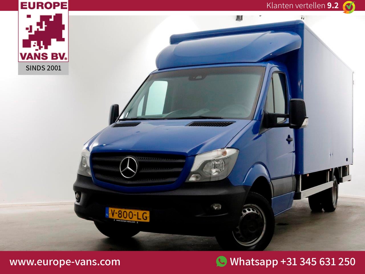 Mercedes-Benz Sprinter - 516 CDI 163pk E6 7G Automaat Bakwagen met achterdeuren + Trekhaak L445cm 01-2018 - AutoWereld.nl