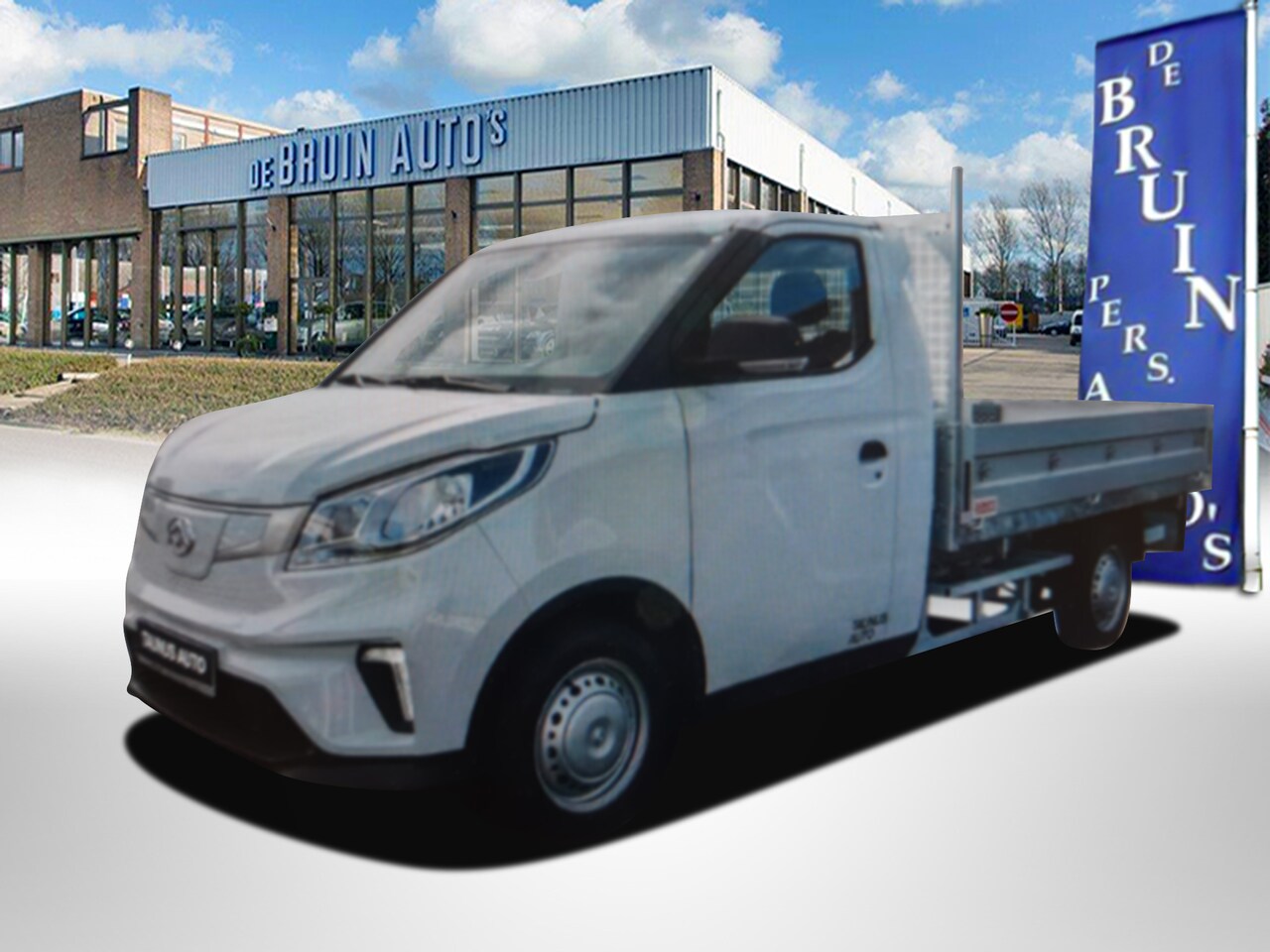 Maxus eDELIVER 3 - LWB 50 kWh L3 Pick-Up Open laadbak Kipper VOL ELEKTRISCH - AutoWereld.nl