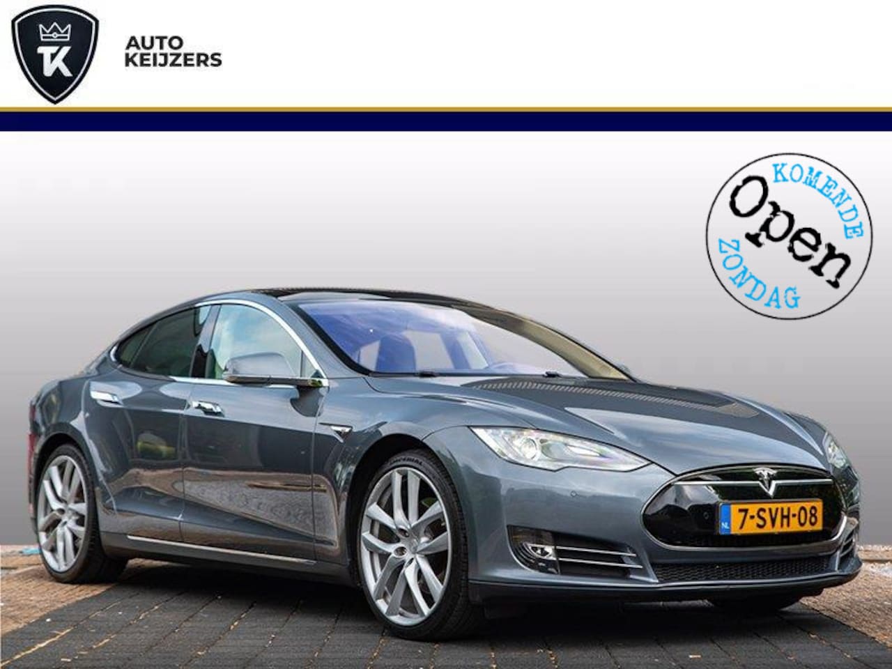 Tesla Model S - 60 Base Panodak Leer Navi Cruise 21''LM - AutoWereld.nl