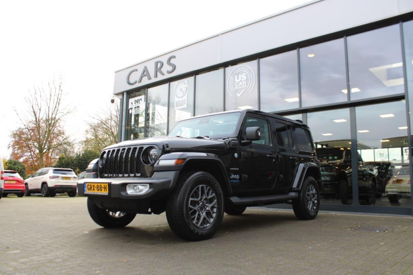 Jeep Wrangler - 4XE 380 SAHARA, Plug In Hybrid / My Sky open dak 47.292 KM. - AutoWereld.nl