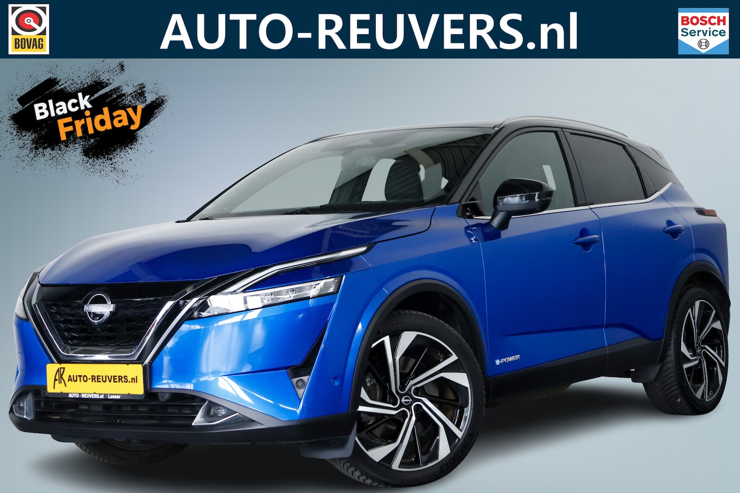 Nissan Qashqai - 1.5 e-Power Tekna Plus / Panorama / HUD / Leder / LED / ACC / Camera / CarPlay - AutoWereld.nl