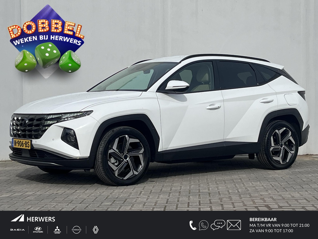 Hyundai Tucson - 1.6 T-GDI PHEV 265PK Automaat Comfort Smart 4WD / Lederen bekleding / Adaptieve cruise con - AutoWereld.nl