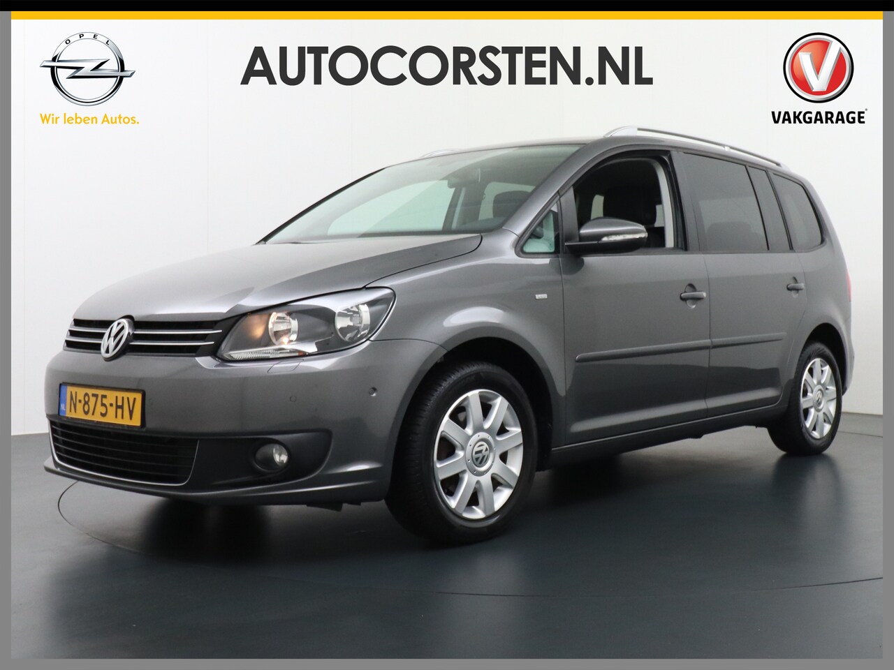 Volkswagen Touran - T105PK Navi ParkAssist Pdc-a+v Dual-Ecc Stoelverwarming Privacyglas Cruise Control Dakrail - AutoWereld.nl