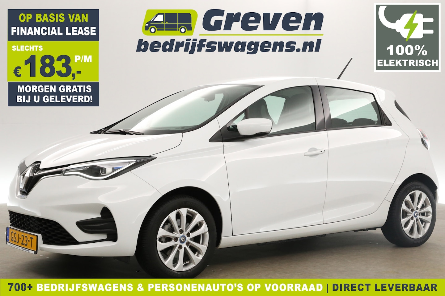 Renault Zoe - R110 Life 52 kWh Huur-Accu Elektrisch l Automaat | Airco Cruise Carplay PDC Stoelverwarmin - AutoWereld.nl