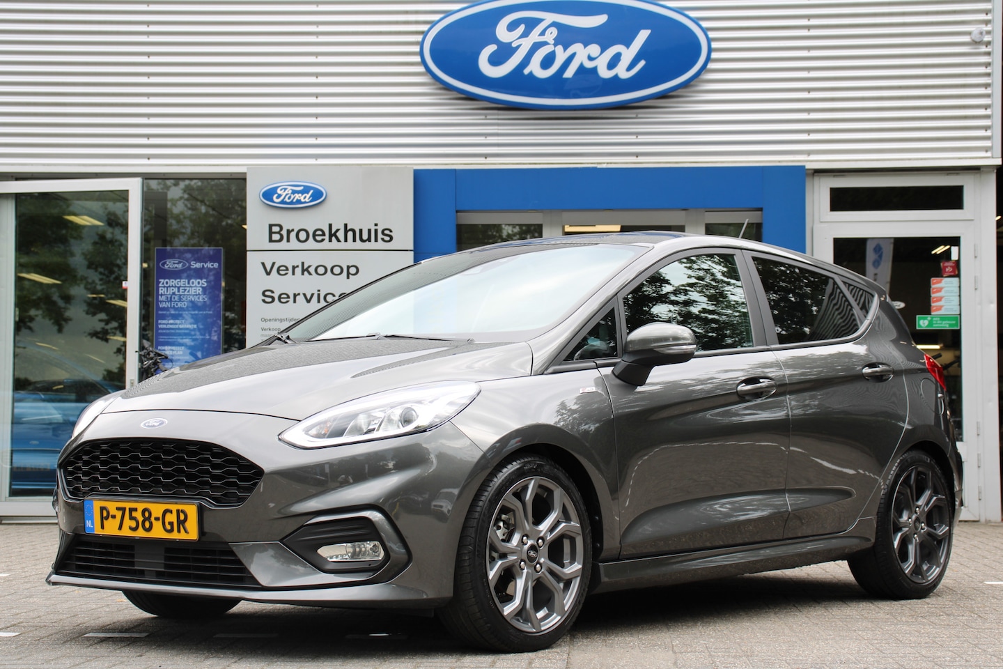 Ford Fiesta - 1.0EB 125PK ST-LINE AUTOMAAT | DEALER OH! | NAVI | CLIMA | CRUISE | PARKEERSENSOREN | APPL - AutoWereld.nl