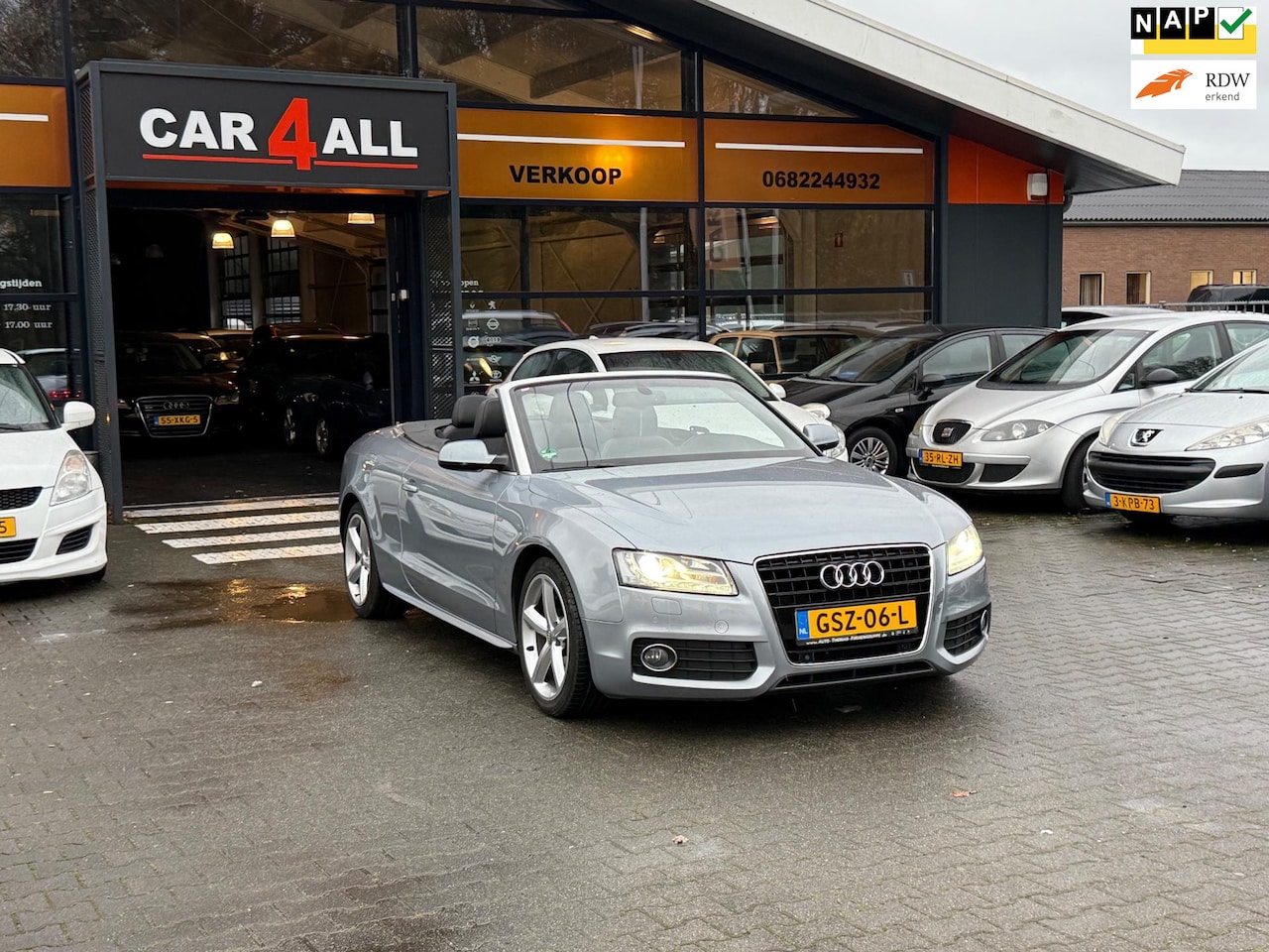 Audi A5 Cabriolet - 3.2 FSI Pro Line S-line/PDC/STLVRM/NAVI/LEDER - AutoWereld.nl