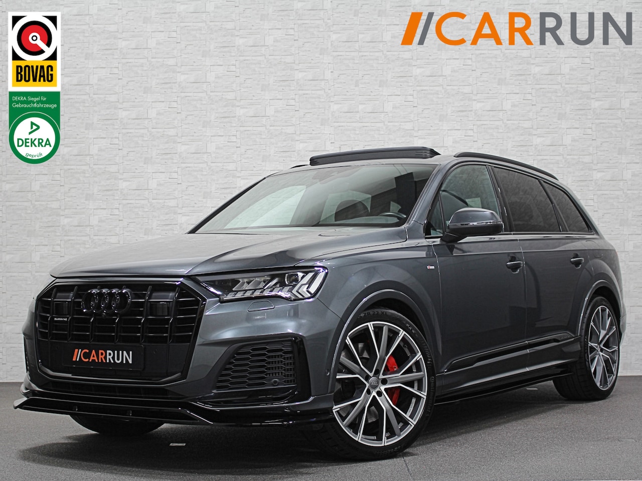 Audi Q7 - 55 TFSI e S-Line | 360 View | Panorama | ACC | RS-Leder | Trekhaak | Keyless-Entry | LED-M - AutoWereld.nl