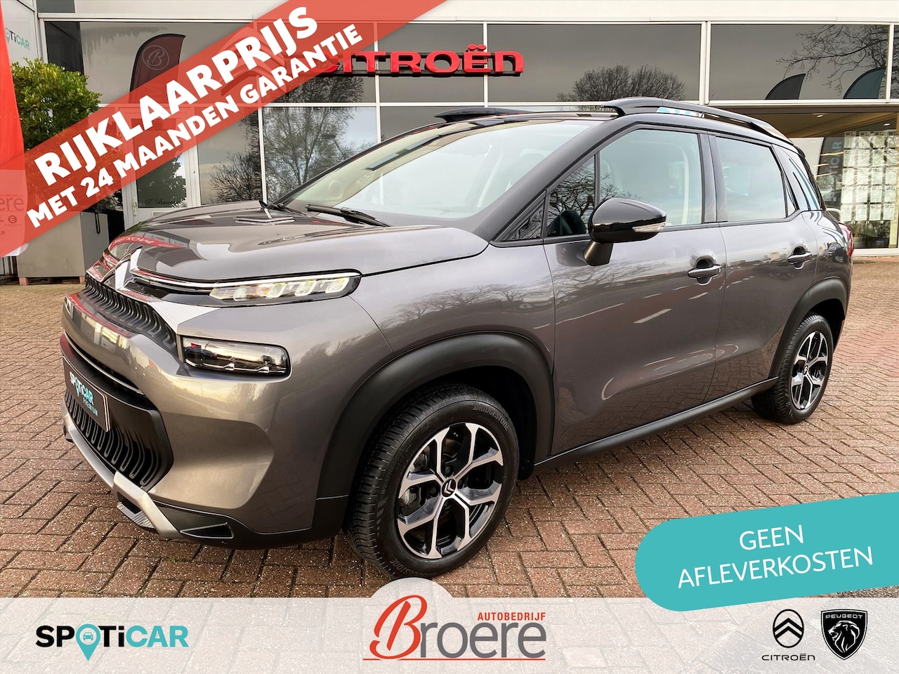 Citroën C3 Aircross - 1.2 Turbo 130pk EAT6 Automaat Shine Pack | keyless, dab, parkeersensoren, navigatie, apple - AutoWereld.nl