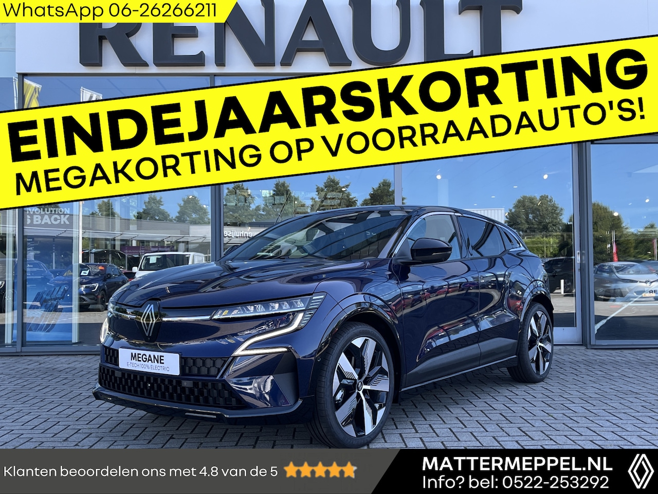 Renault Mégane E-Tech - Comfort Range Techno 60 kWh | Nu met extra korting | Pack Augmented Vision & Advanced Driv - AutoWereld.nl