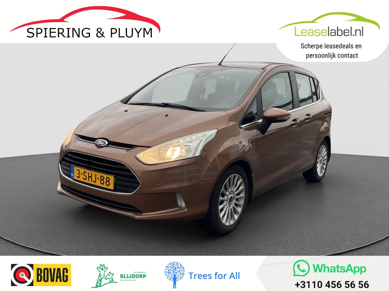 Ford B-Max - 1.0 EcoBoost Titanium | Airo | PDC | Camera | Trekhaak - AutoWereld.nl