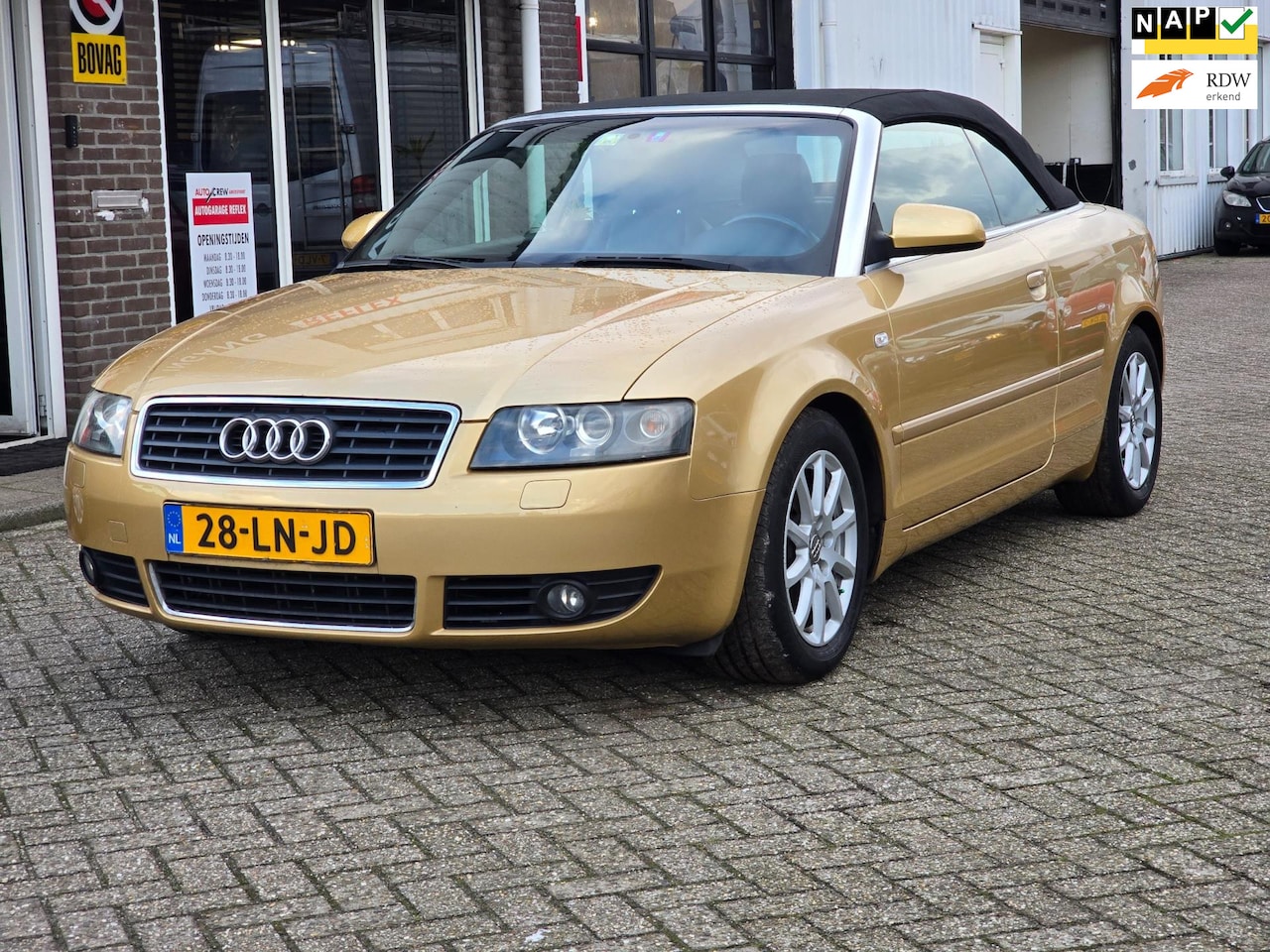 Audi A4 Cabriolet - 2.4 V6 Exclusive AUTOM. CLIMA|CRUISE|STOELVERW. - AutoWereld.nl