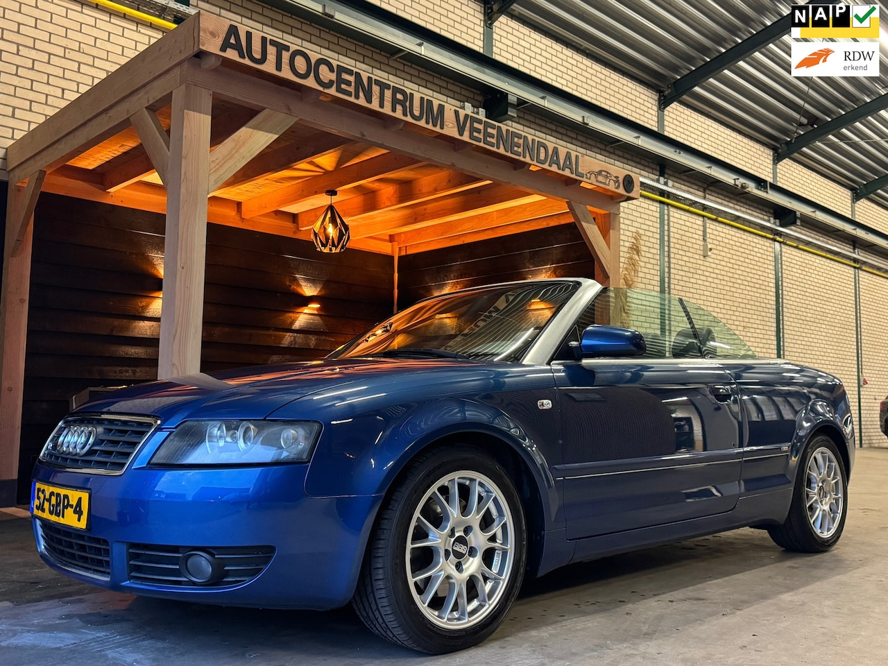 Audi A4 Cabriolet - 2.4 V6 S-Line Youngtimer BBS 17'' BOSE/LEDER - AutoWereld.nl