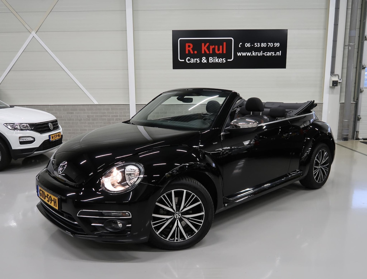 Volkswagen Beetle Cabriolet - 1.2 TSI Allstar Airco-ecc Camera Navigatie Bluetooth Boekjes aanwezig Stoelverwarming Park - AutoWereld.nl