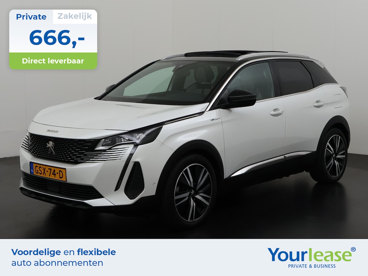 Peugeot 3008 - 1.6 HYbrid4 300 GT Pack | All-in 666,- Private Lease | Zondag Open! - AutoWereld.nl