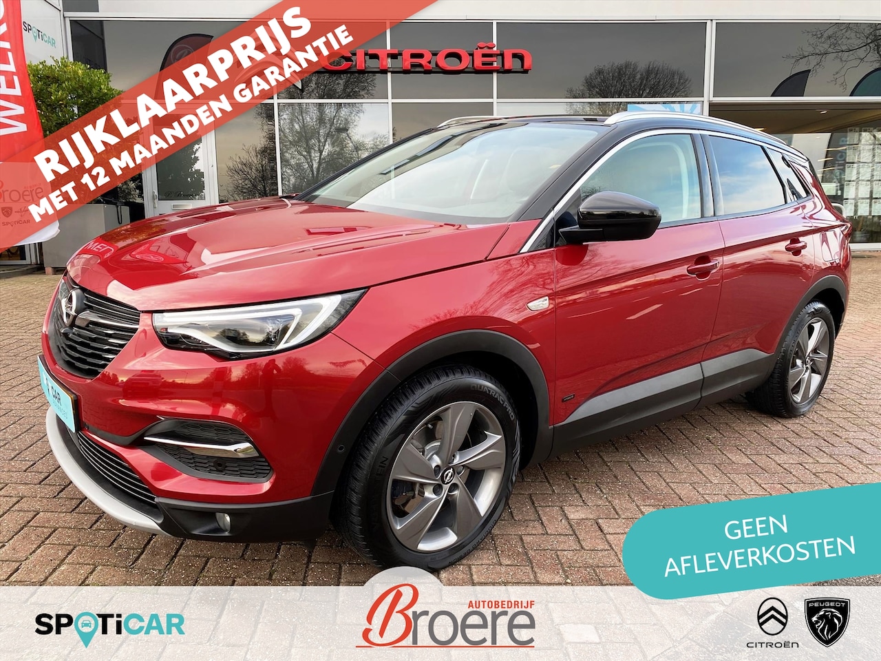 Opel Grandland X - 1.6 Turbo Hybrid 225pk Aut Ultimate | zwart leder, keyless, elek. achterkep, verw. voorsto - AutoWereld.nl