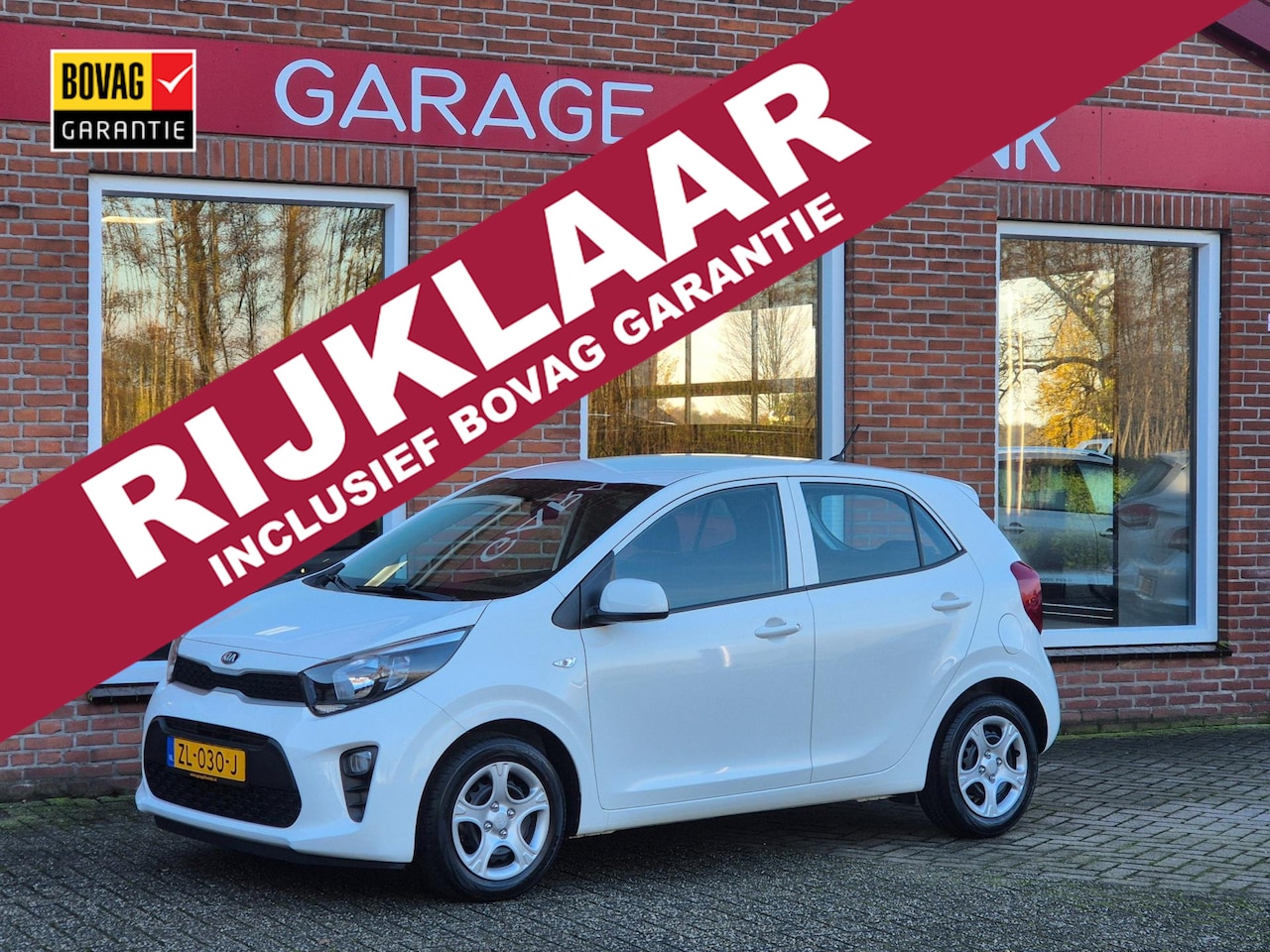 Kia Picanto - 1.0 CVVT Economy Plus Line 67PK 5drs airco, elektr.ramen, usb, bluetooth RIJKLAAR - AutoWereld.nl