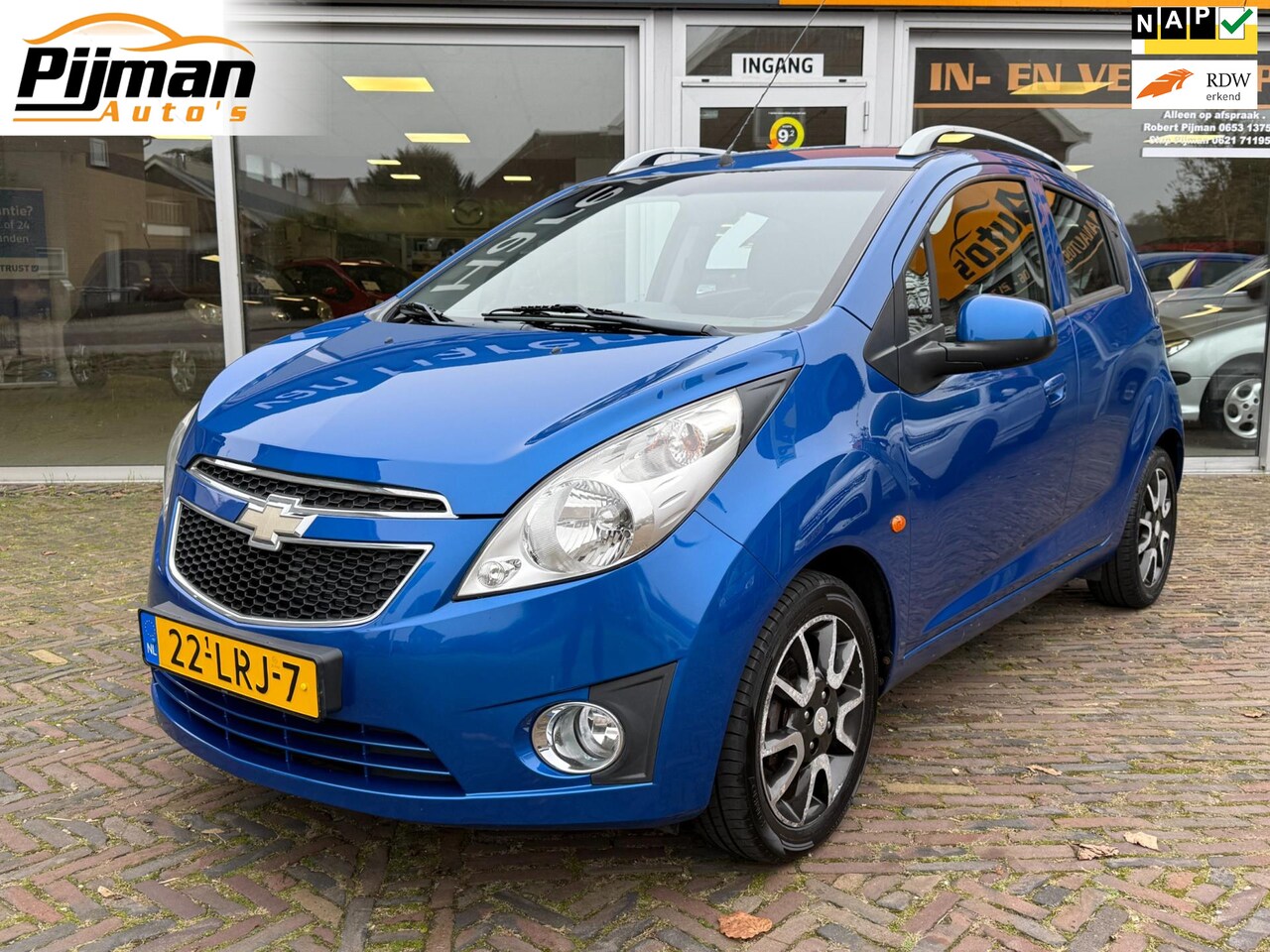 Chevrolet Spark - 1.0 16V LT/1STE EIGENAAR/AIRCO/93.000N.A.P./LM15''/METALLIC BLAUW - AutoWereld.nl