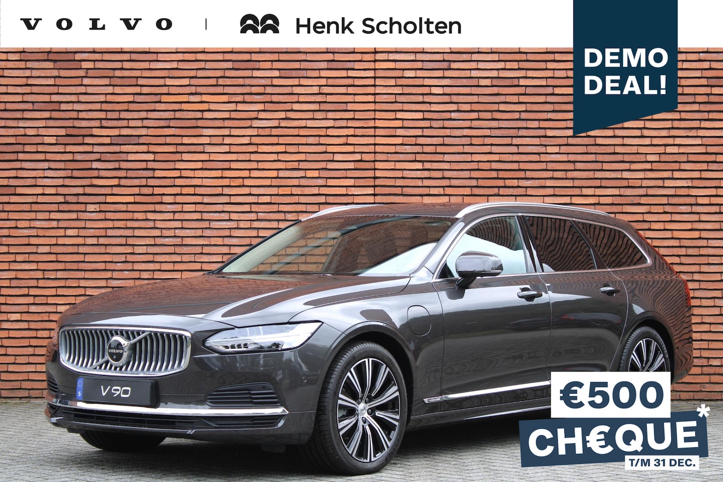 Volvo V90 - T6 355PK AUT8 AWD Ultimate Bright, Panoramadak, All-Season banden, 360 Graden Camera, Stan - AutoWereld.nl