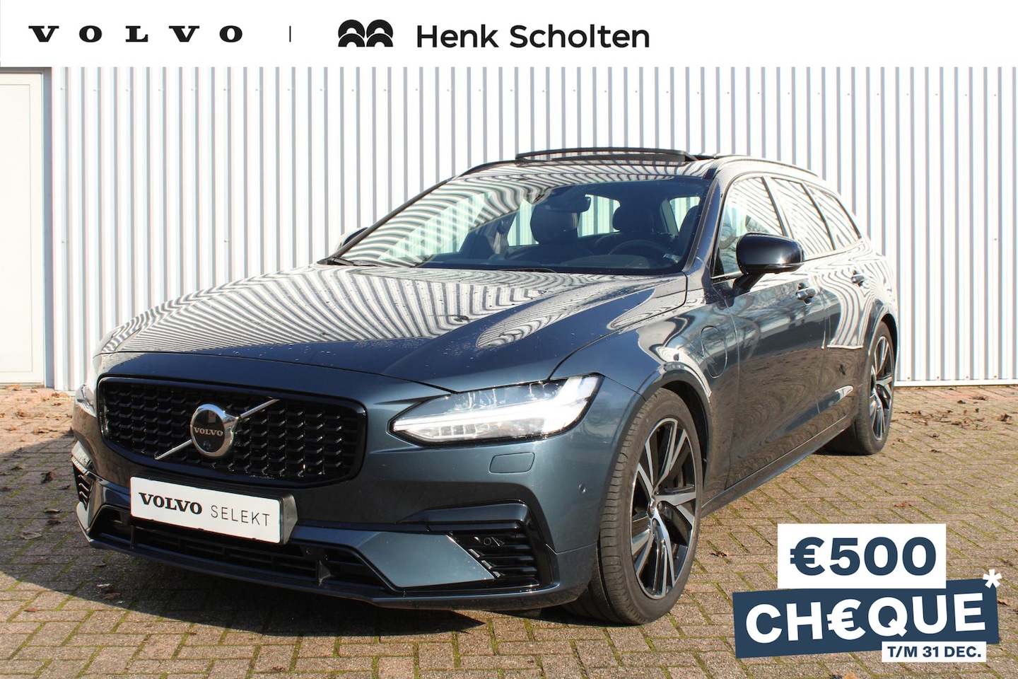 Volvo V90 - 2.0 T6 Recharge AWD Ultimate Dark 2.0 T6 Recharge AWD Ultimate Dark, Panoramadak, Google Services, 360" camera, Bowers & Wil - AutoWereld.nl