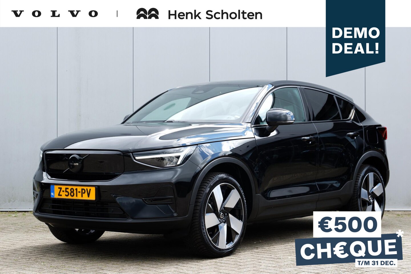 Volvo C40 - Single Motor 238PK 69 kWh Plus, 717 Onyx Black Metallic, Connect Microtech/Nubuck (textiel - AutoWereld.nl