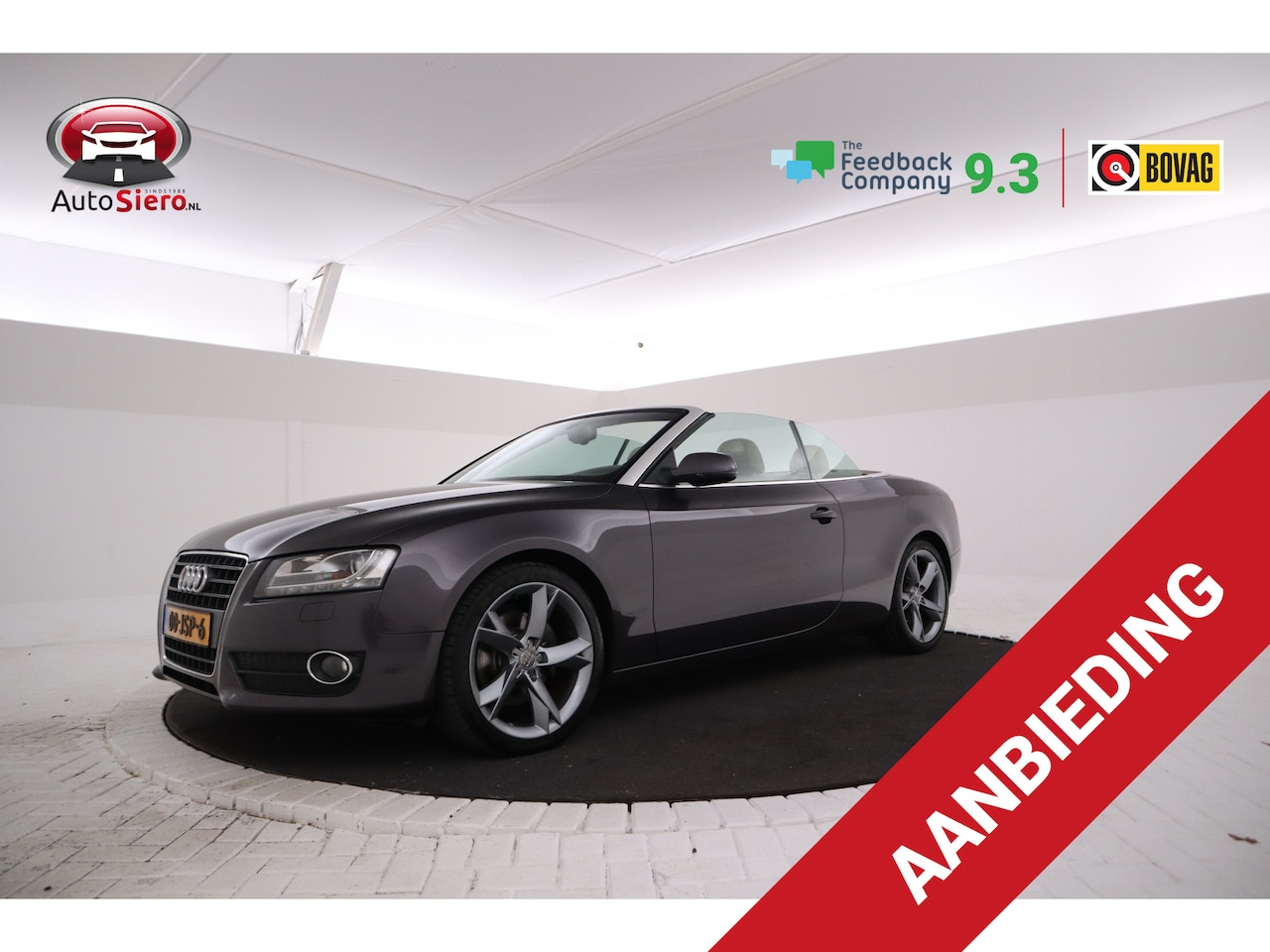 Audi A5 Cabriolet - 2.0 TFSI Pro Line Stoelverwarming, Leer, Cruise, Navigatie, - AutoWereld.nl